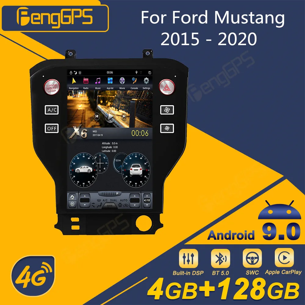 

Автомагнитола для Ford Mustang 2015-2020, Android, экран Tesla, 2Din стереоприемник, Авторадио, мультимедийный DVD-плеер, GPS-навигация