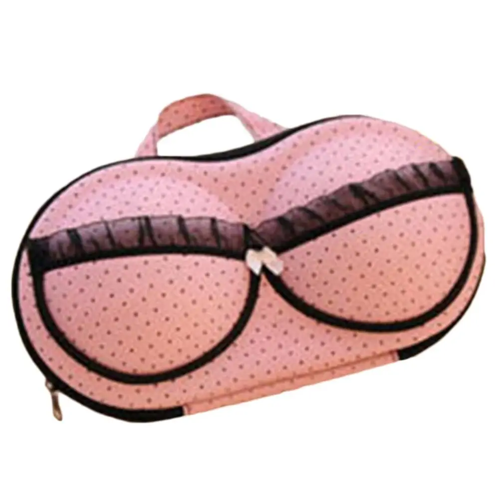 pink Мульти женское нижнее белье, сумка для макияжа, сумка для бюстгальтера, органайзер для путешествий, косметический макияж, туалетный Носок, трусики, хороший органайзер, коробка для хранения, сумка - Цвет: pink