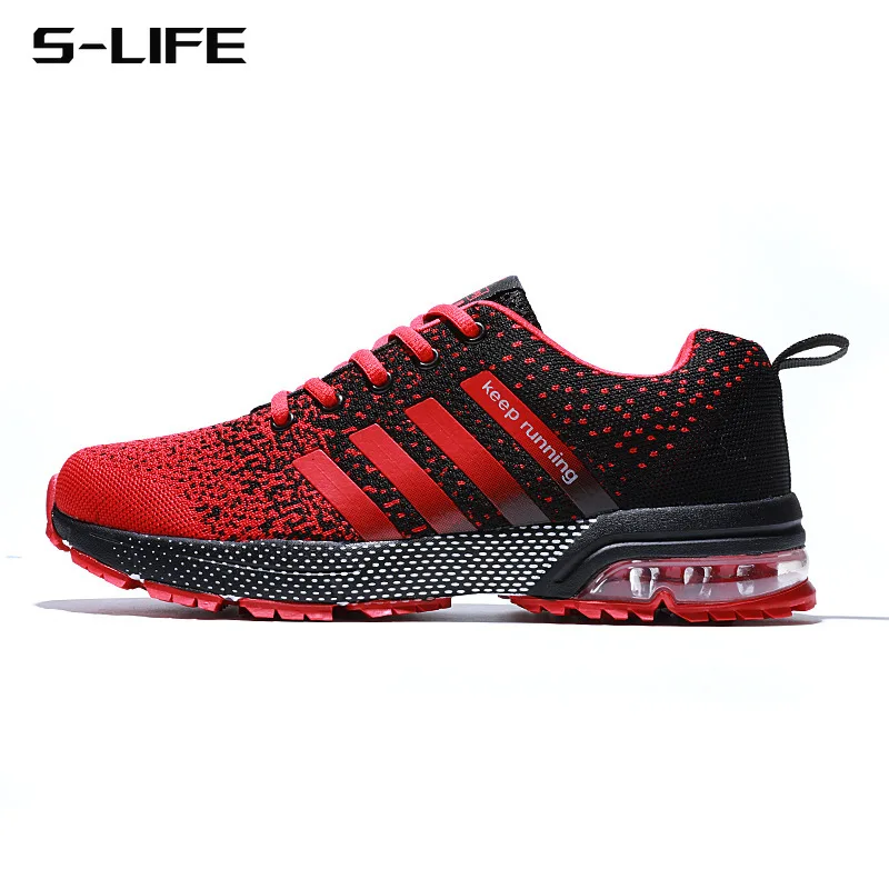 

Running Shoes Sneakers Comfort Unisex Shoes Air Shock Absorber Cushion Splice Color Knitted Shoes Breathable Couple Footwear