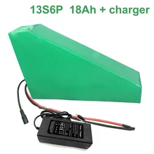 С зарядным устройством 48 В 18Ah 13S6P 18650 литий-ионный аккумулятор для электровелосипеда, электровелосипеда, возможно изготовление на заказ