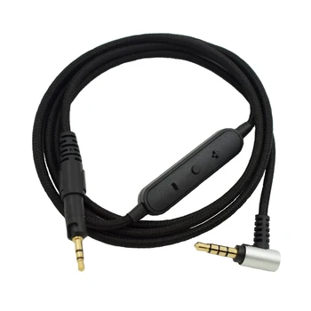 

RISE-Replacement o Cable Wired Control with for o-Technica ATH-M50X M40X Headphones Fits Many Headphones