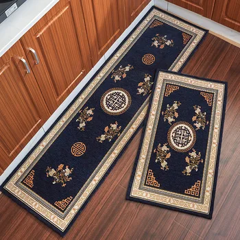 

Non-Slip Floor Kitchen Mat European Laundry Room Bath Mat Entrance Doormat Long Kitchen Carpet Water Absorption Balcony Bedroom