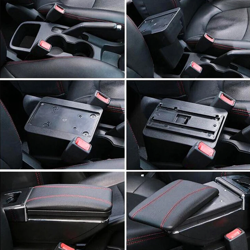 Для hyundai Solaris/Verna/Grand Avega 2011- автомобильный поручень центральная консоль коробка для хранения держатель чашки автомобильные аксессуары определенной формы-черный
