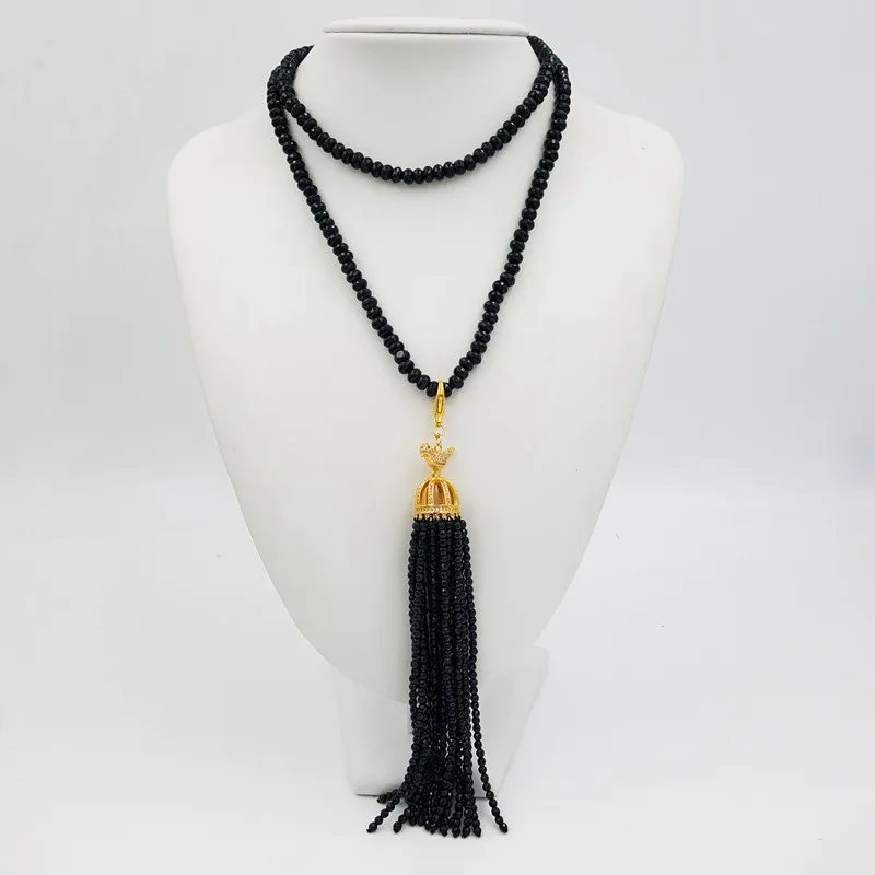 Оникс из черного агата и оникса примерно 4 Х6 мм|necklace with|long necklacenatural stone |