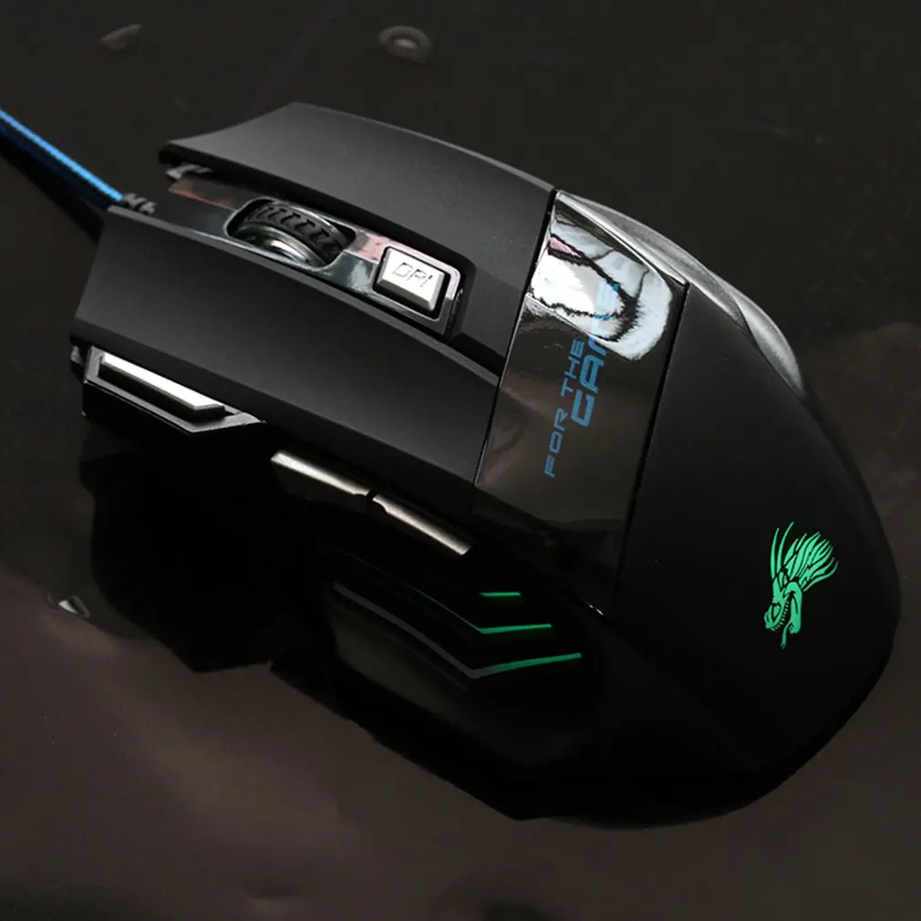 5500DPI USB Проводная игровая мышь 3D светодиодный оптический 7 кнопок Pro Gamer