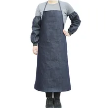 2 шт./партия джинсовый фартук рабочие фартуки защитная одежда для мужчин и женщин фабричная промышленная износостойкая Рабочая анти-кухонный фартук
