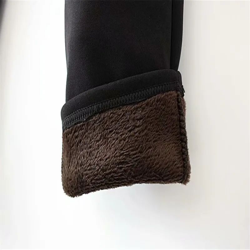 Women Winter Thick Fleece Warm Pants Elastic Waist Sports Casual Pants Large Size XXXL-5XL Solid Trouser