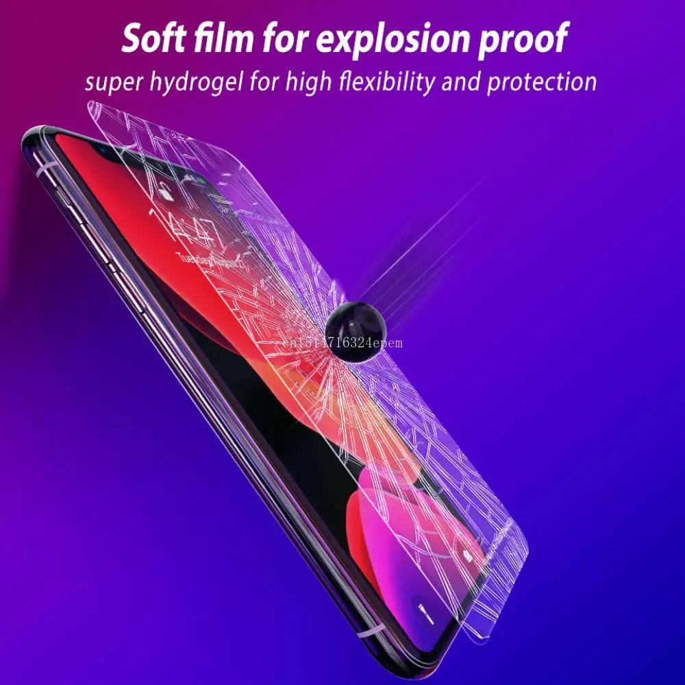 Мягкая Гидрогелевая защитная пленка 20D для Apple iPhone 11 Pro XS Max XR X 8 7 6 Plus|Защитные