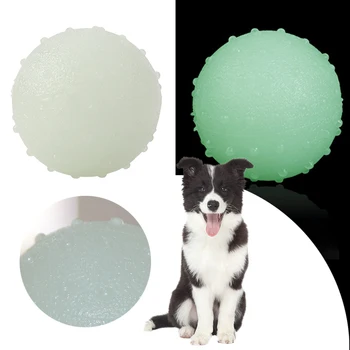 

Seal Anti-stress Fluorescence Dog Gifts Puppy Interactive Supplies Durable Pet Luminous Ball Rubber Bite Resistant Squeeze Toys