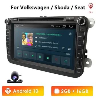 

Android 10 2G RAM Car DVD for V W Volkswagen SKODA GOLF 5 Golf 6 POLO PASSAT B7 T5 CC J ETTA TIGUAN SWC DAB+DVR TPMS Wifi Camera
