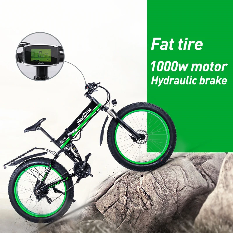 Electric Snow Scooter Adults Two Wheels Electric Bicycles Fat Tires Smart Folding Off Road Electric Bike (5)