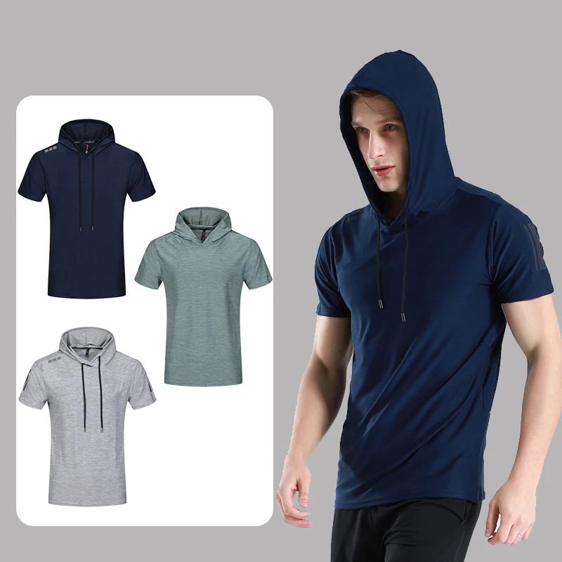 Спортивная рубашка для мужчин топы фитнеса Рашгард s Dry Fit футболка бега спортивная одежда тренировок в