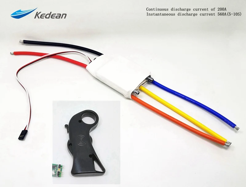 ADD ESC remote KEDEAN 56104 KV360 KV420 Высокая мощность Бесщеточный внутренний роторный двигатель 6 полюсов Морские Лодки Электрический серфборд - Цвет: ADD ESC remote