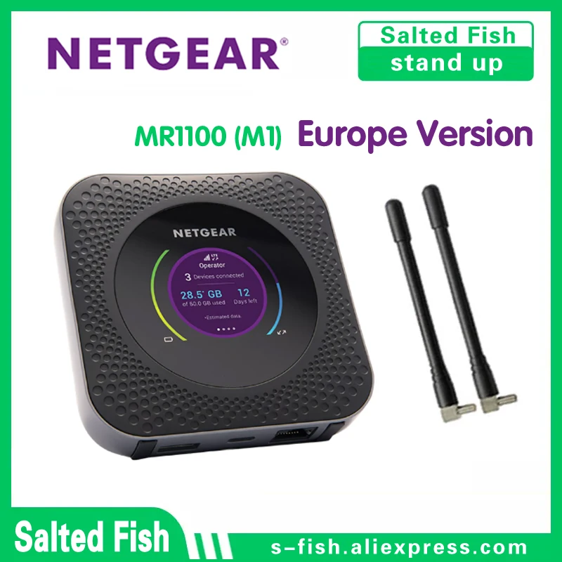 Новая европейская версия мобильного маршрутизатора Netgear Nighthawk M1 MR1100 LTE CAT16 4GX Gigabit |