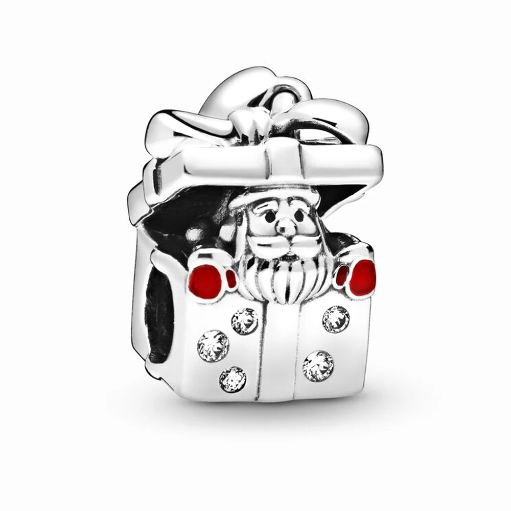 QANDOCCI 925 пробы Серебряные Оригинальные шармы в подарочной коробке для браслетов