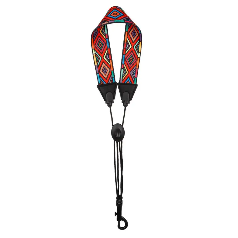 IRIN Red Diamond Pattern Shoulder Strap Neckband for Saxophone