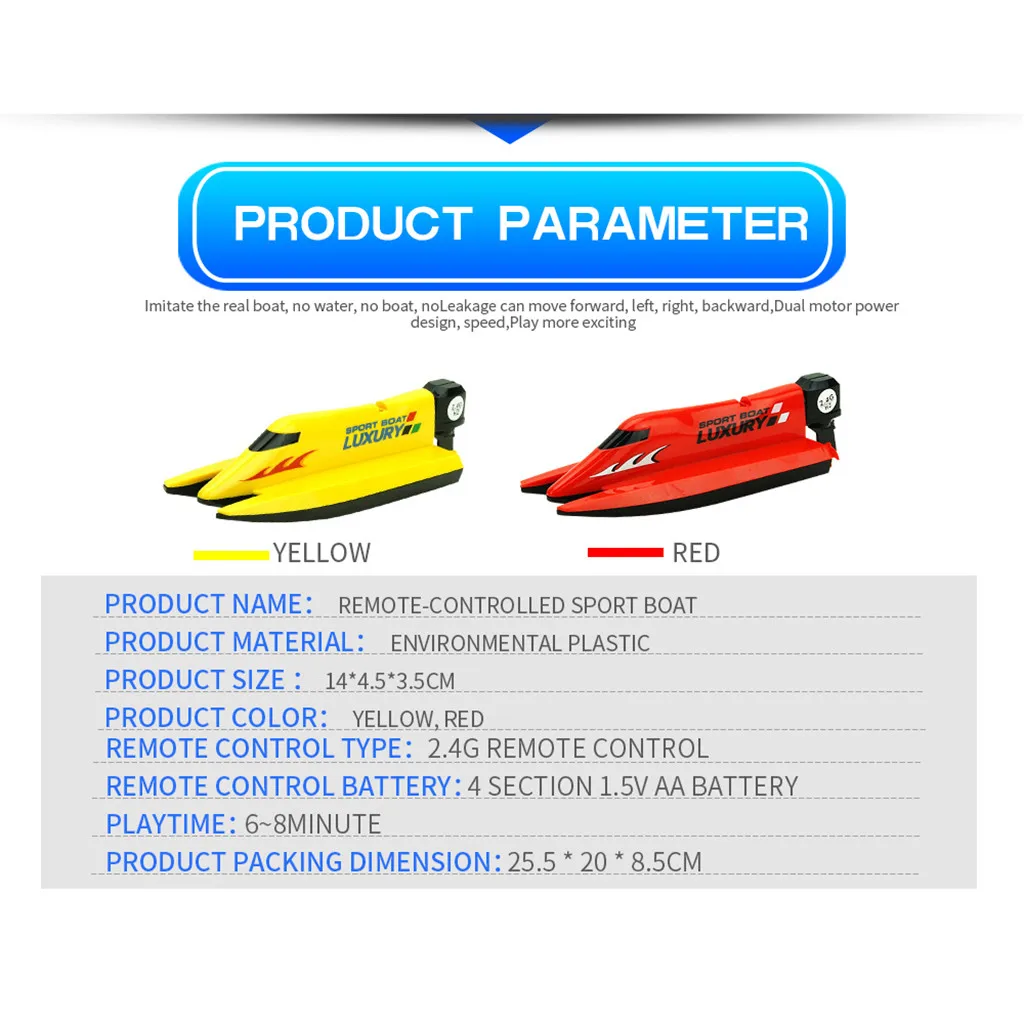 Create Toys 2.4G F1 Rowing Boat High Powered RC Racing Boat Kids Gift Water Sports Rowing Boats