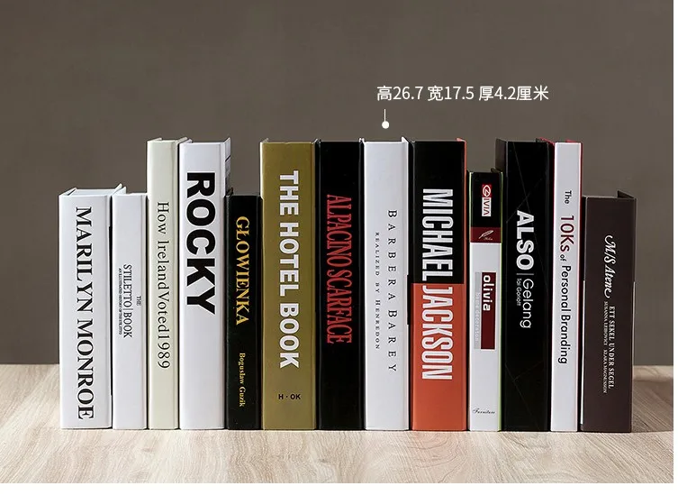 Фальшивое украшение для книг, простое Современное украшение для книг, настольное украшение для кабинета, украшение для кафе, книги для украшения