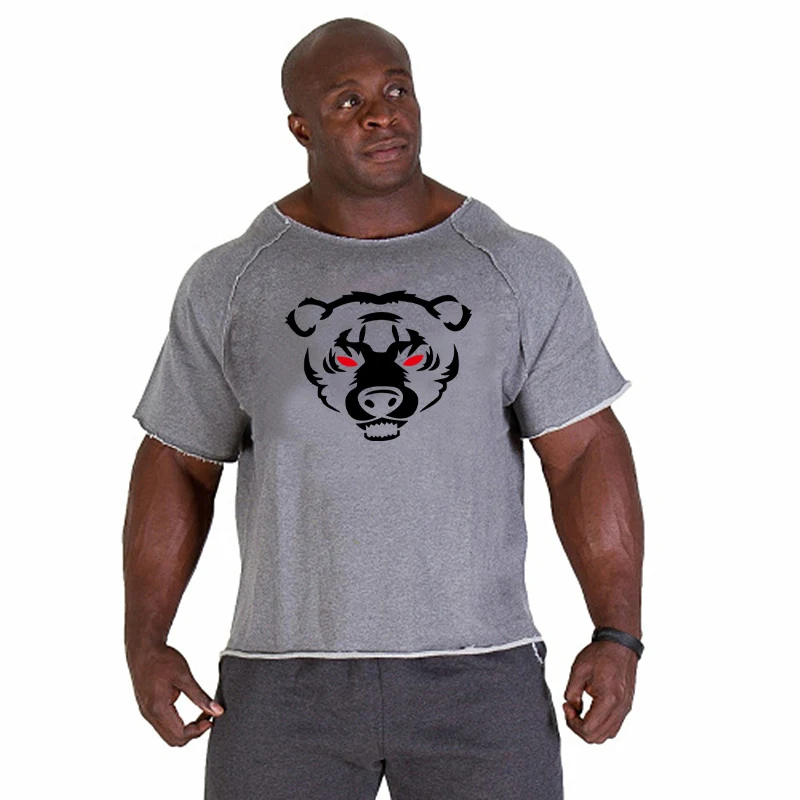 2020 Men's cotton T Shirts Fitness 
