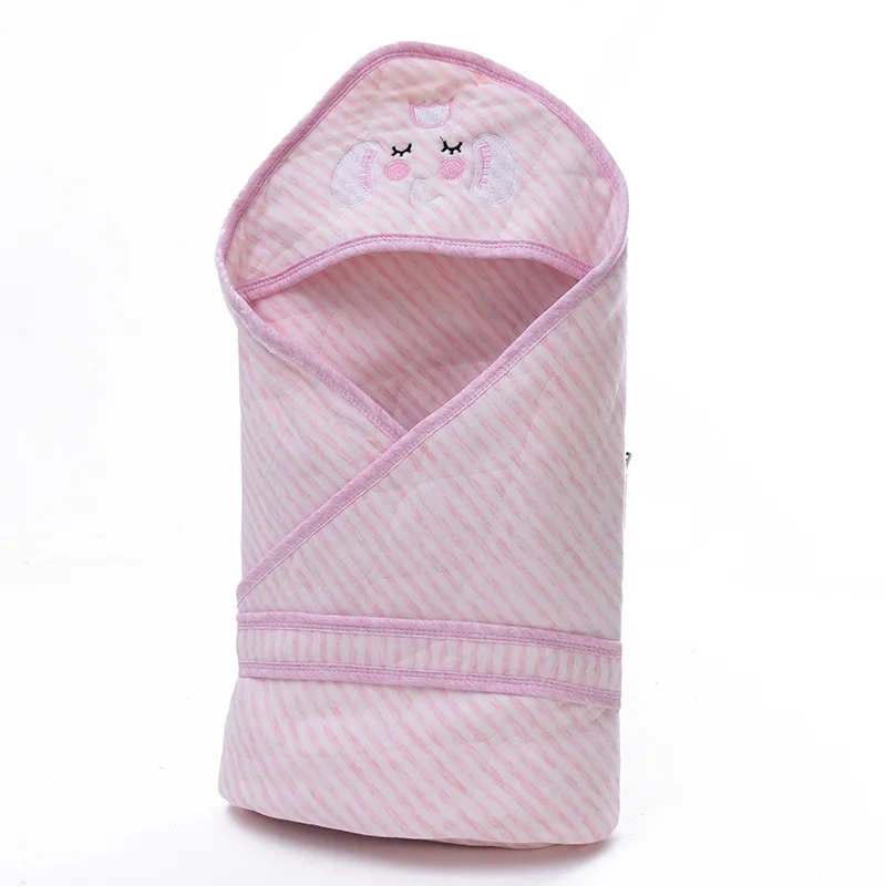 Cotton Muslin Swaddle Blanket Hooded Baby Blanket Muslin Cotton Swaddle Baby Muslin Infant Bebe Organic Cotton Blanket for Kids