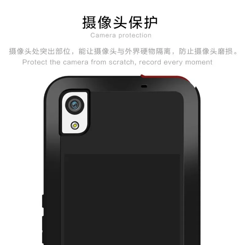 Love Mei Водонепроницаемый противоударный металлический алюминиевый чехол Gorilla glass для sony Xperia XA Three Proofing чехол s