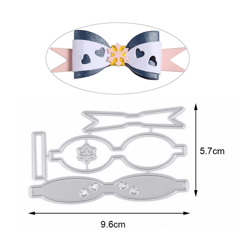 Рамка с бантом металлические режущие штампы трафареты для DIY скрапбукинга тисненая вручную тарелка рождественские открытки бумажный альбом, декоративные поделки - Цвет: 3