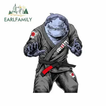 

EARLFAMILY 13cm x 9.8cm for Jiu-Jitsu Monster Blue Waterproof Car Stickers Laptop Refrigerator Decal Bumper Personality Graphics