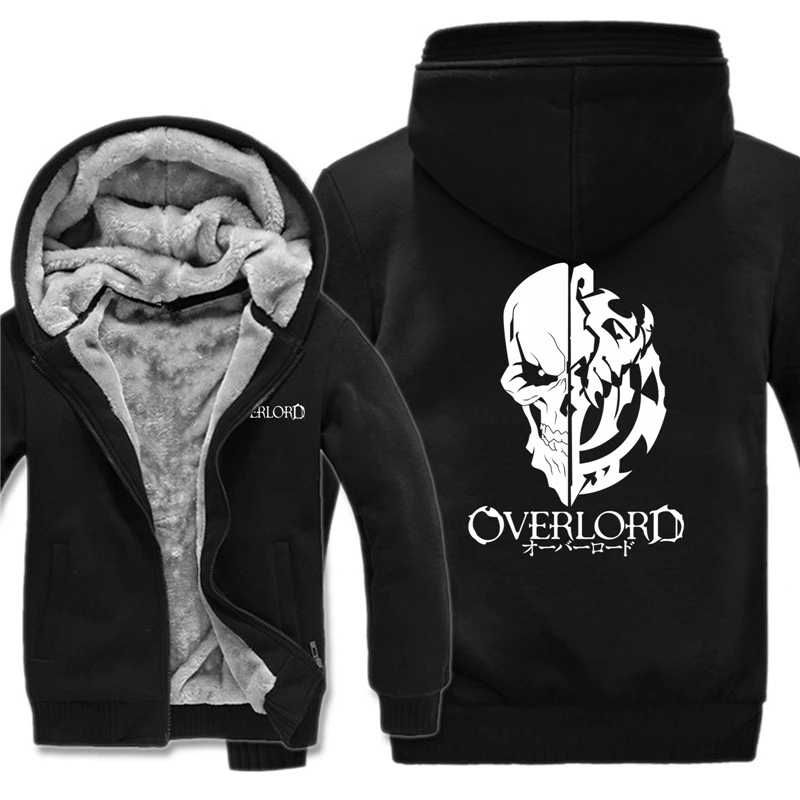 Персонаж Аниме Overlord толстовки куртка для мужчин повседневное толстый флис Overlord толстовки пуловер человек пальто и куртки - Цвет: As picture