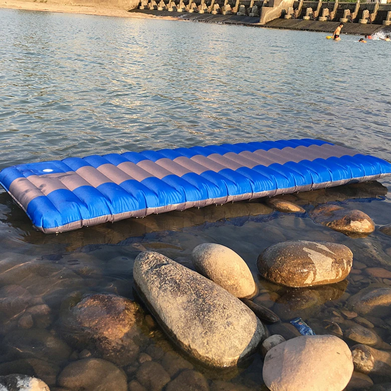 Almofada de ar Esteiras de Acampamento ao ar Livre do Piquenique Esteira de Praia Casa de Repouso Inflável Embutida Bomba Pessoa Tenda Colchão Suave Moistureproof 2 11 Esteira de acampamento
