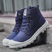 Мужская защитная обувь; повседневные парусиновые ботильоны; мужские мотоциклетные тактические ботинки; уличная Армейская Обувь для путешествий; нескользящая прогулочная обувь