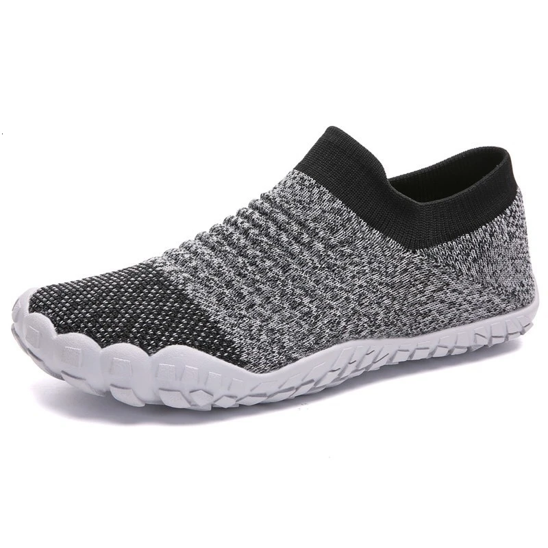 fashion grey shoes Летние быстросохнущие туфли для плавания; женская черная обувь с пятью пальцами; нескользящая водонепроницаемая обувь; пляжная обувь для плавания и серфинга; большие размеры - Цвет: fashion grey shoes