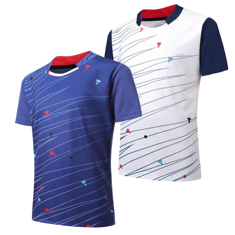 Short Sleeve T Shirt Sports Clothes Men Women Short Sleeve Tennis, Girls Badminton Tshirts, Child Table Tennis Jerseys Clothes, PingPong Kit Sportswear Clothing