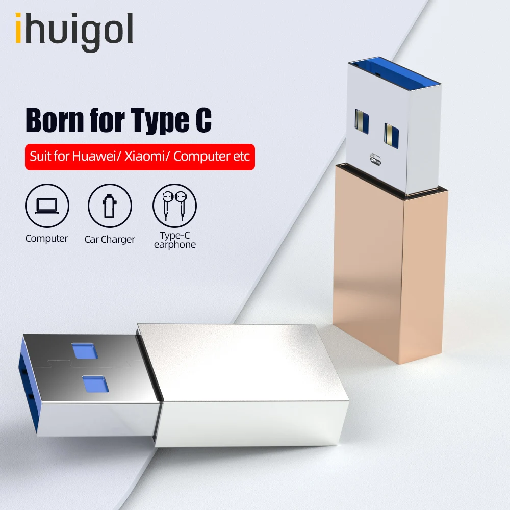 Адаптер ihuigol USB 3 0 папа-Мама типа С для iPad Pro2020 Macbook Air | Мобильные телефоны и