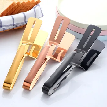 

1PC Stainless Steel Cookware Barbecue Tong Fried Steak Shovel Fried Fish Shovel BBQ Bread Clamp Kitchen Bread Meat Clamp Utensil