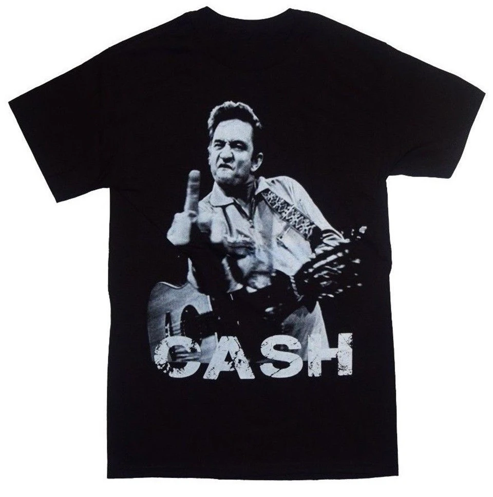 Мужская классическая футболка в стиле рок с изображением маленького пальца