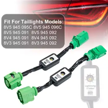 

NEW A Pair Dynamic Turn Signal Indicator LED Taillight Add-on Module Wire For Audi A3 8V Left & Right Tail Light