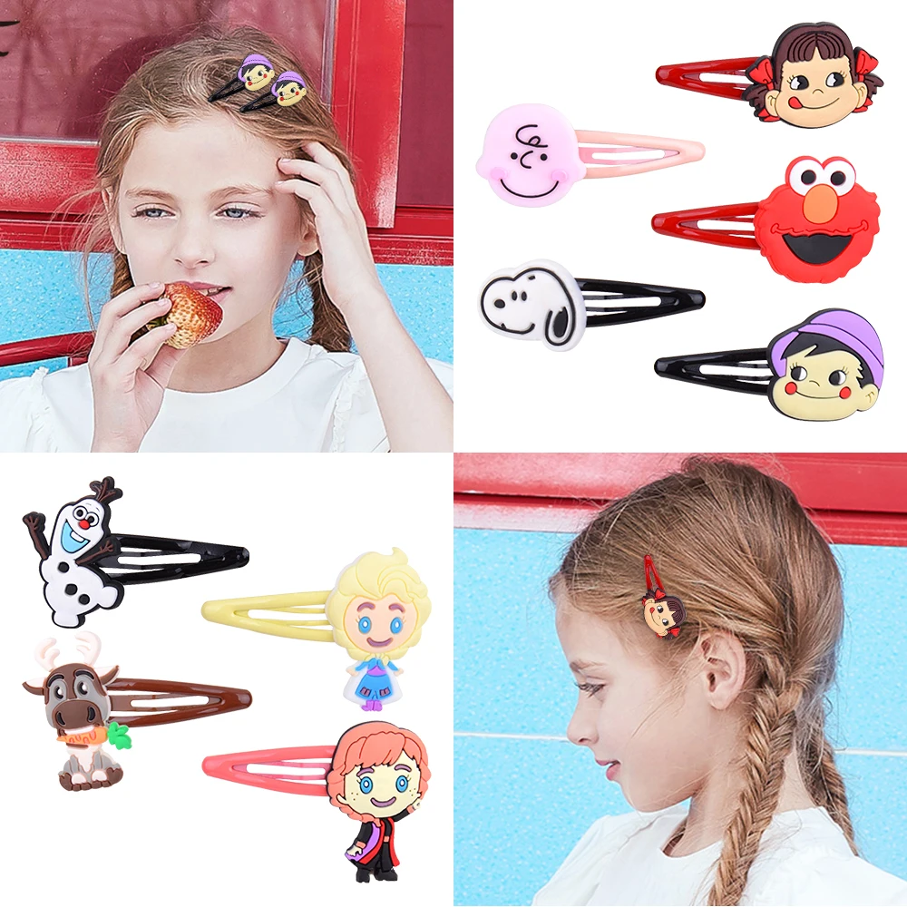 2 шт./лот новые детские заколки для волос с героями мультфильмов эксклюзивные