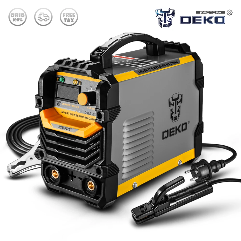 Заводская розетка DEKO DKA 200Y 200A 4.1KVA инверторная дуговая электрическая сварочная