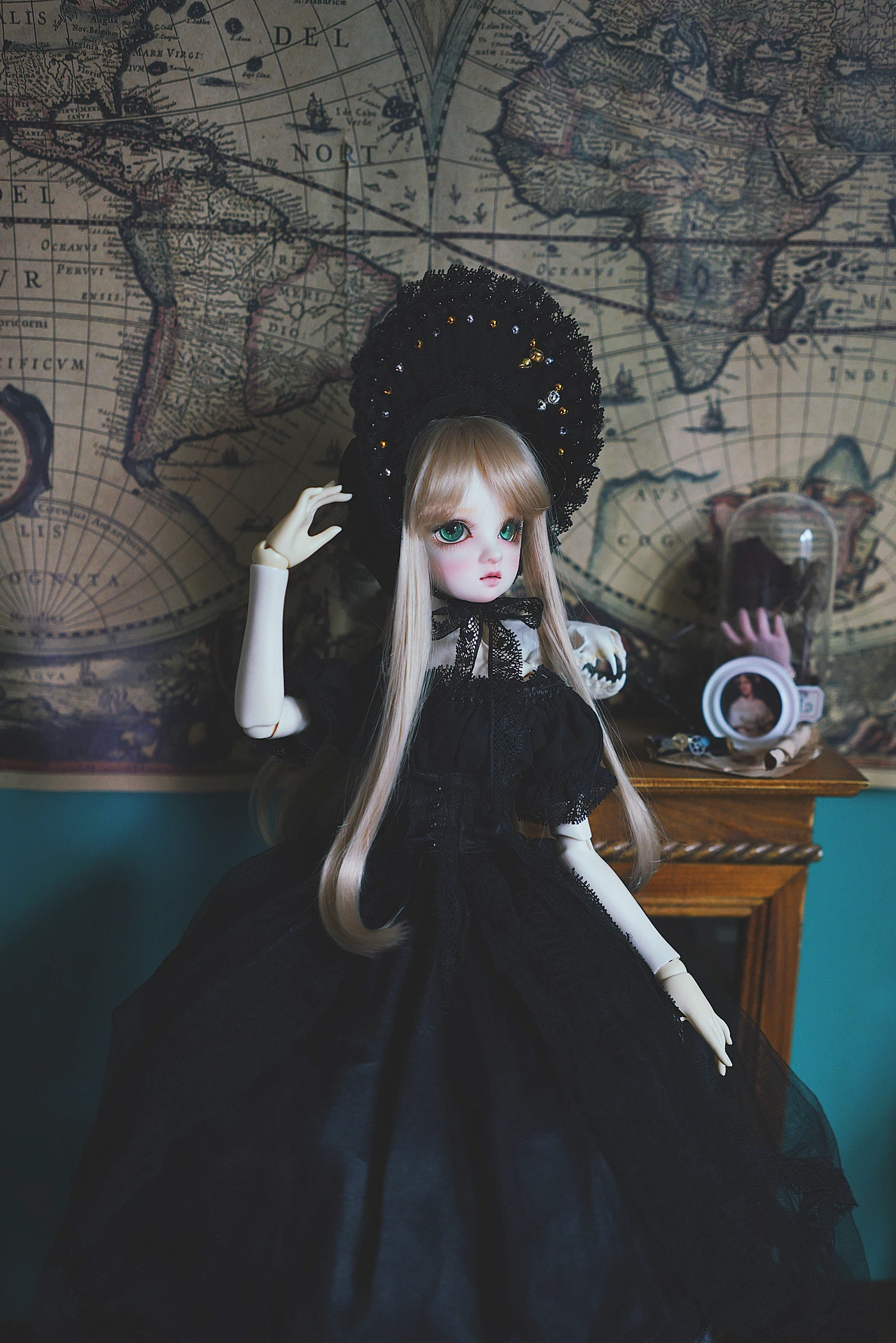BJD куклы одежда Лолита Ретро платье для 1/3 1/4 1/6 игрушки аксессуары платье Игрушки для девочек