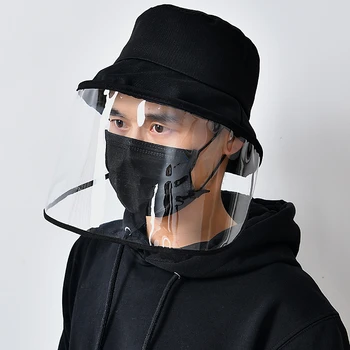 

women safety anti Particulate mask cover hat men anti flue spittle anti dust cover full Protective face eyes bucket hat