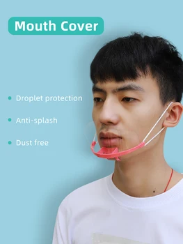 

10PCS Transparent Catering Mask Anti Fog Catering Food Hotel Plastic Kitchen Restaurant Smile Mouth Masks