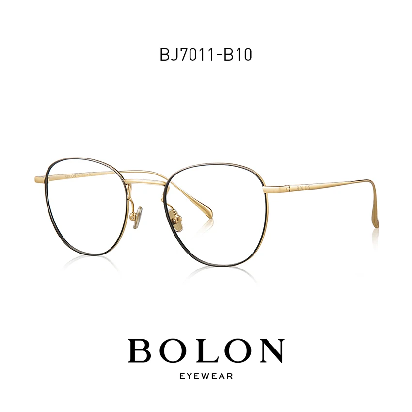 BOLON классный глаз, стекло рамка для мужчин женщин серебро розовое золото очки с прозрачными защитными стеклами Rx-able оптические стеклянные оправы для очков BJ7011 - Цвет оправы: B10
