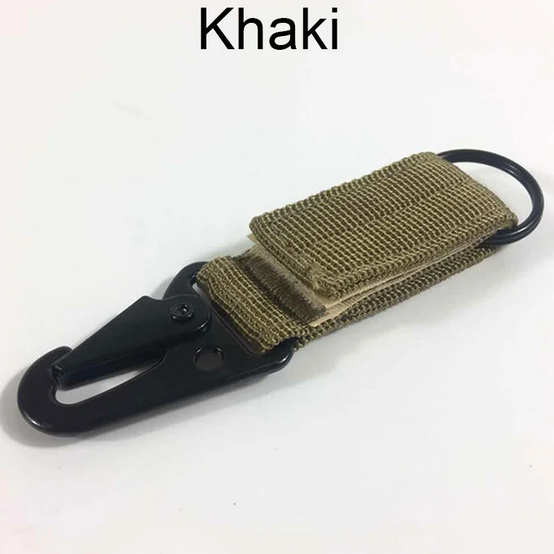 3pcs Nylon Molle Hanging Belt Clip Key Hook Webbing Buckle Strap Carabiner BB55