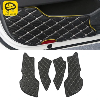 

CARMANGO For VW Volkswagen Arteon 2019 Car Care Leather Door Gate Protector Cover Auto Anti-Kick Mat Pad Interior Accessories
