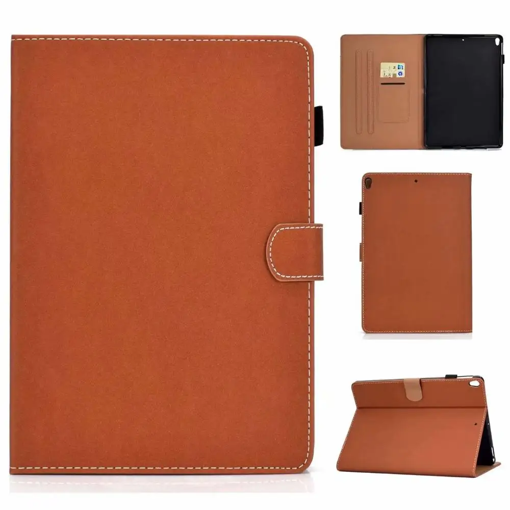 Brown Ретро чехол для iPad 10," чехол A2200 A2198 A2233 слот для карт авто-Спящий Стенд противоударный флип Funda для iPad 10,2 чехол - Цвет: Brown