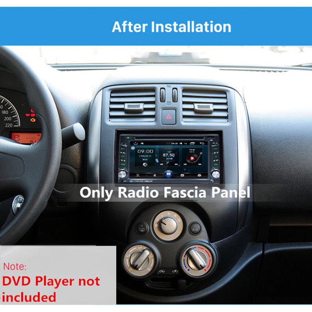 Радио панель dvd-плеер стерео рамка прочная Автомобильная клетка Модифицированная фасция двойной 2 Din Железный фургон монтажный ободок