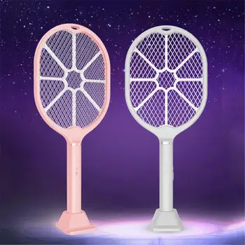 

Electric Mosquito Swatter USB Rechargeable Mosquito Zapper Killer Household Fly Bug Racket With Charging Cable For Indoor