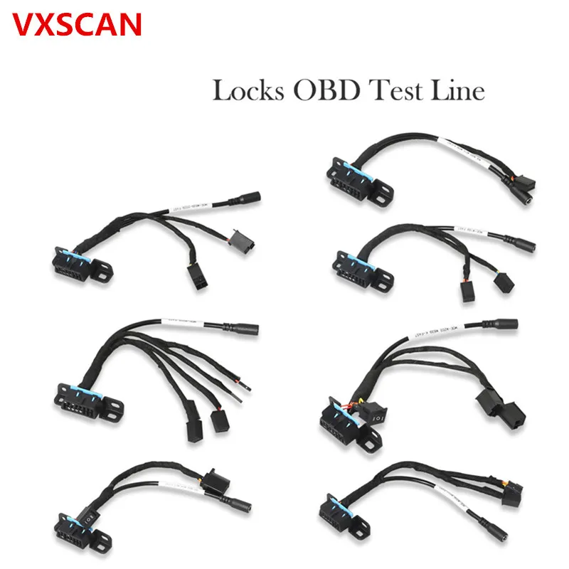 OBD Тесты линия 7 шт. для W209/W211/W906/W169/W208/W202/W210/W639 EZS кабель работает с программатор VVDI