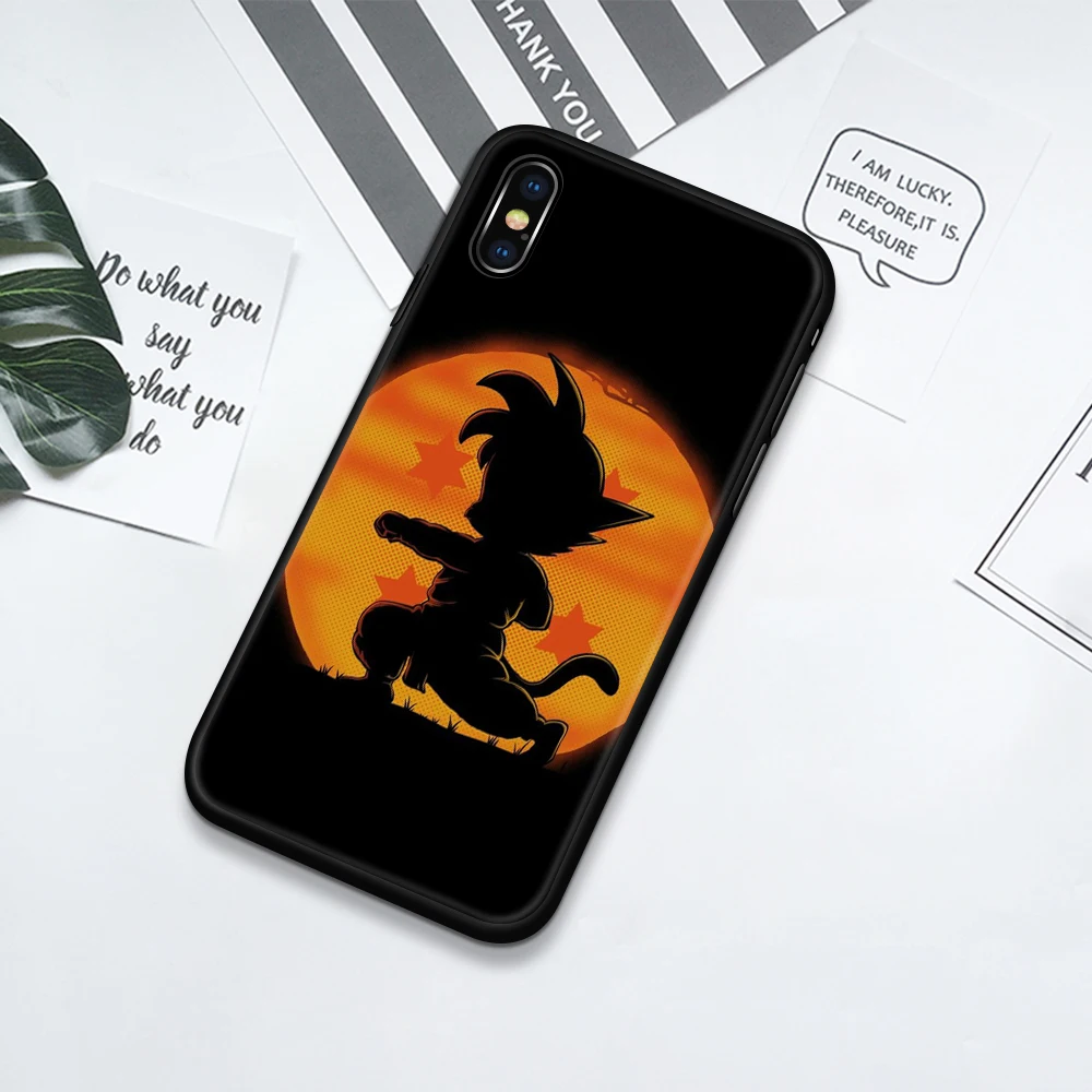 Для iphone 11 чехол стеклянная задняя крышка из аниме Goku dragon ball super case iphone x чехол для iphone 6 6s 7 8 Plus X XS Max XR 11 pro