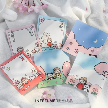 

Infeel.me three days travel memo pad paper diy message note notepad pack Wholesale